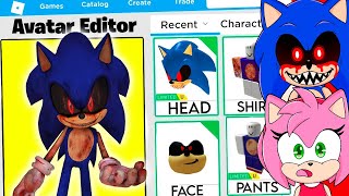 MAKING A SONIC EXE ROBLOX ACCOUNT! NEW SONIC MORPH!
