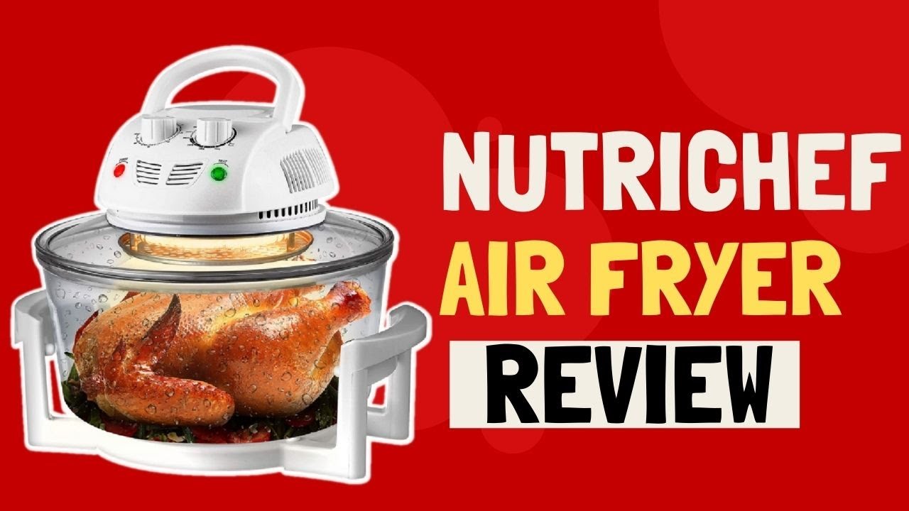 NutriChef PKAIRFR48.5 Kitchen Countertop Air Fryer Oven Cooker w