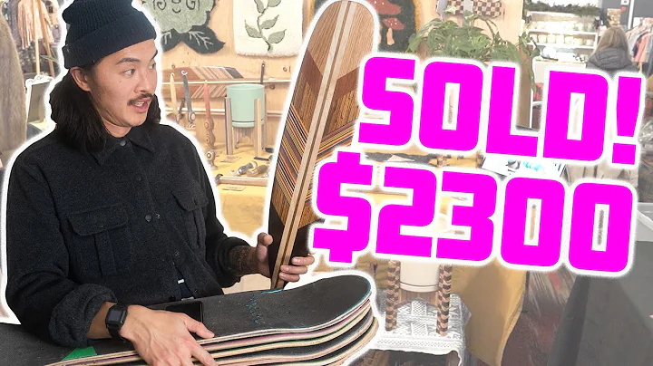 Turning OLD SKATEBOARDS into $2300 at a Craft Mark...