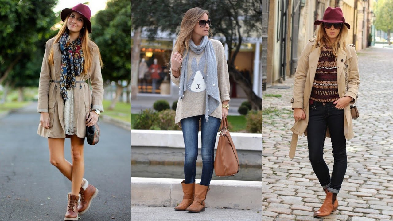 Street Style Outfit Ideas for Flat Boots - YouTube