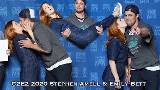 C2E2 2020 - Stephen Amell & Emily Bett Rickards Photos