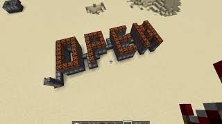 Animated Open Sign #RedstoneEngineering