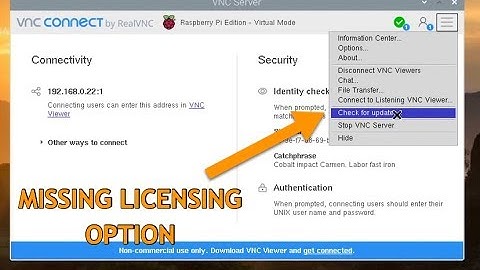 Raspberry Pi VNC connect - missing licensing problem FIXED!!