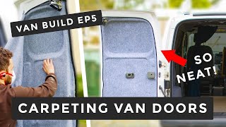 How I Carpeted My Van Doors