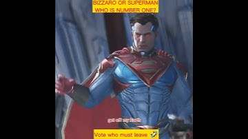 Who Is Number One Superman Or Bizzaro Injustice 2 #shorts