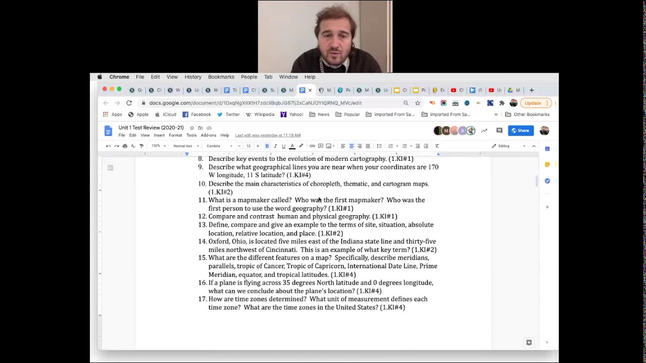 Unit 1 Test Review Recorded - YouTube