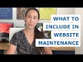 What to Include in Website Maintenance Packages