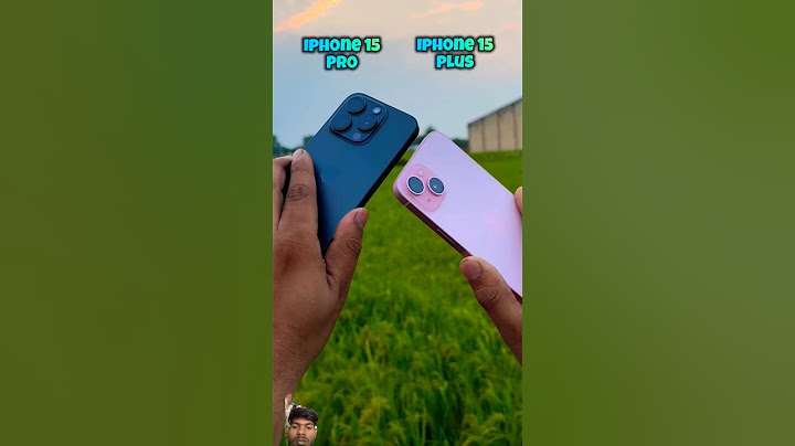 iPhone 15 Pro Vs iPhone 15 plus camera comparison test