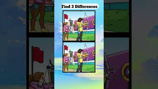 Spot 3 Differences Archery Practice Test Your Skills of Observation Mini Challenge with Answers screenshot 3
