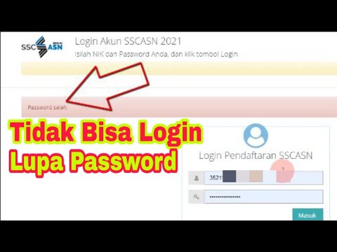 Solusi Gagal Login Akun SSCASN 2021 karena Lupa Password Akun SSCASN 2021 dengan Reset Password Akun