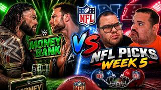 NFL Week 5 PICKS + Who Wins Money in the Bank! | Tackles & Takedowns Podcast