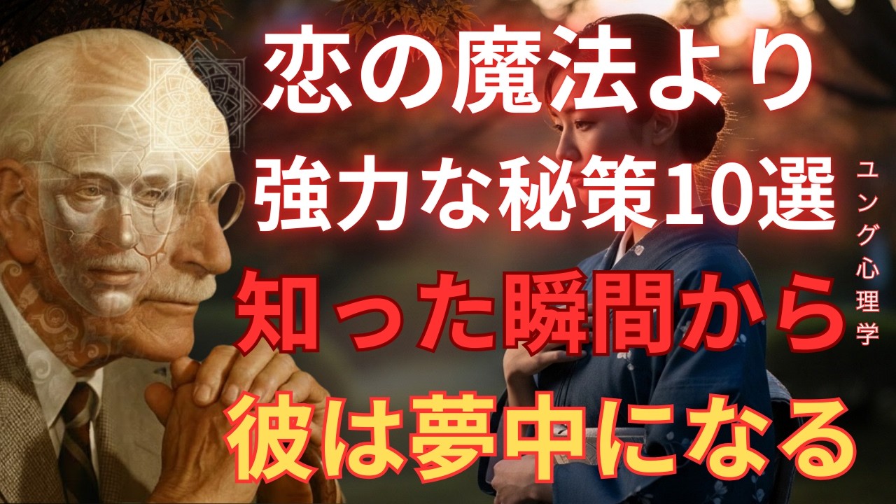 【衝撃】恋の魔法よりも強力な10の秘策｜これを知れば彼はあなたに夢中になる｜カール・ユング「ユング心理学」「無意識」「元型」「影」