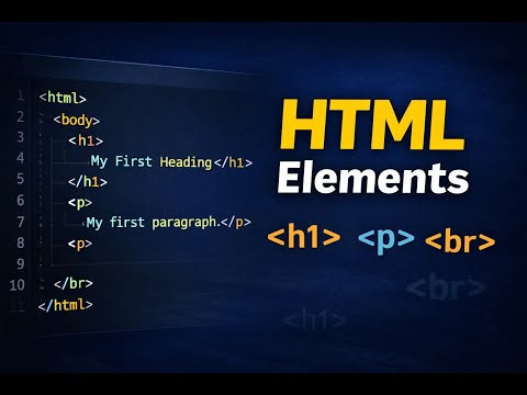 HTML Elements Explained in Bengali | Tags, Nested Elements & Empty Elements