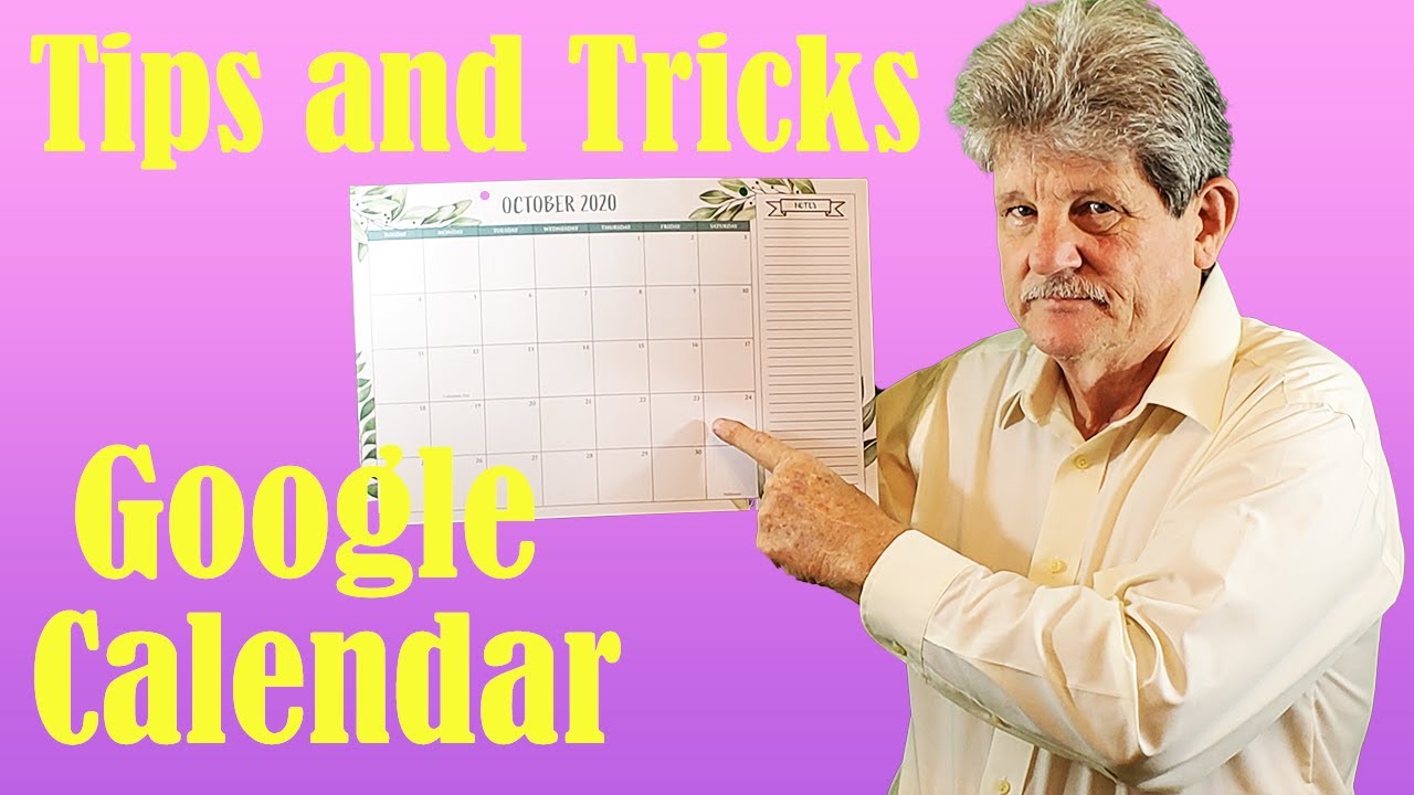 Google Calendar Tips and Tricks YouTube