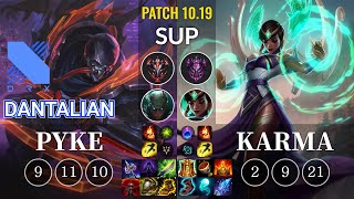 DRX Dantalian Pyke vs Karma Sup - KR Patch 10.19