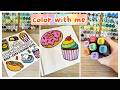 Satisfying Donut And Cupcake Coloring 🍩🧁Coco Wyo Food, Drink &amp; Sweets🔥 ASMR &amp; Calm