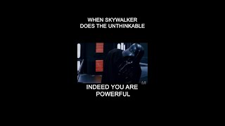 Luke Takes Vaders Job #shorts #starwars #returnofthejedi