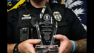 PFC. Shawn Ludwig receives SCDPS 2020 DUI Officer of the Year Award