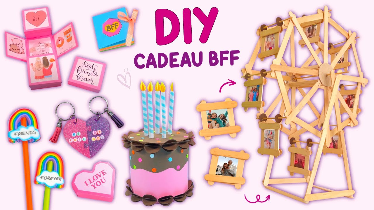 8 DIY IDÉES CADEAUX BFF - IDÉES DE CADEAUX MIGNONS FAITS À LA MAIN POUR