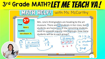 3rd | Two-Step Word Problems | Math Help with Ms. McCarthy