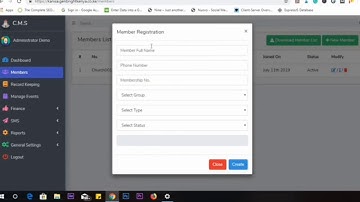 Database Management Software / Church CMS/ School Database Management Software