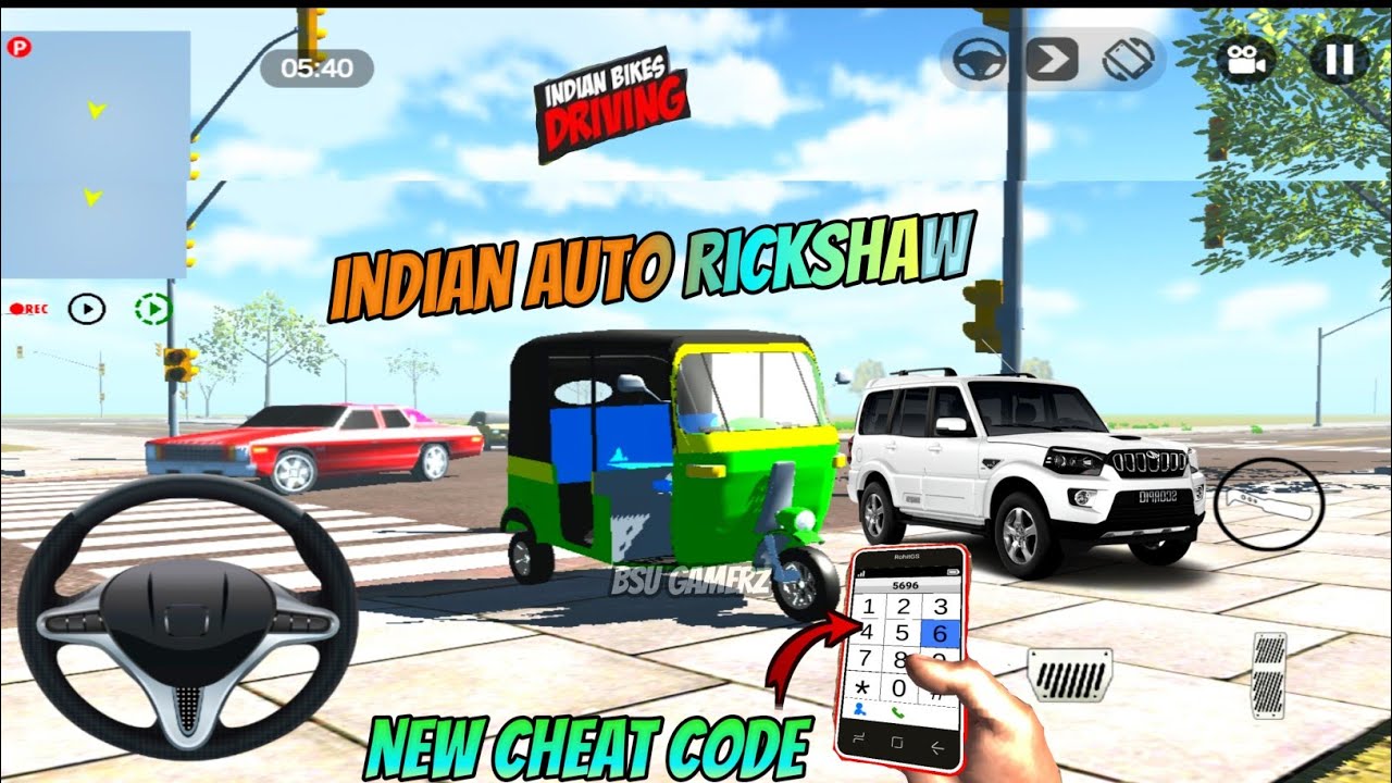 Indian Auto Rickshaw Cheat Code Indian Bikes Driving 3D New Update ...