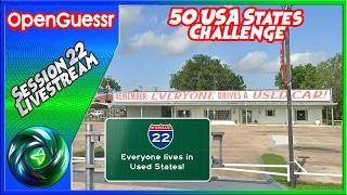 Everyone lives in Used States 🛣️ | OpenGuessr USA States Challenge - Session 22