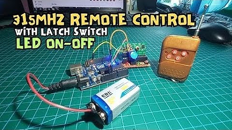 315MHz RF Remote Control with Latch Switch_LED on-off