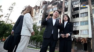 ❗️❗️ Президент Республики Корея посетил Бучу и Ирпень, а также почтил память погибших