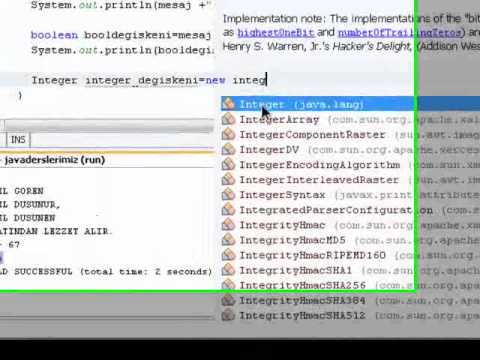 Ders 15 Java   Tipler Ve Wrapper Ornek 2