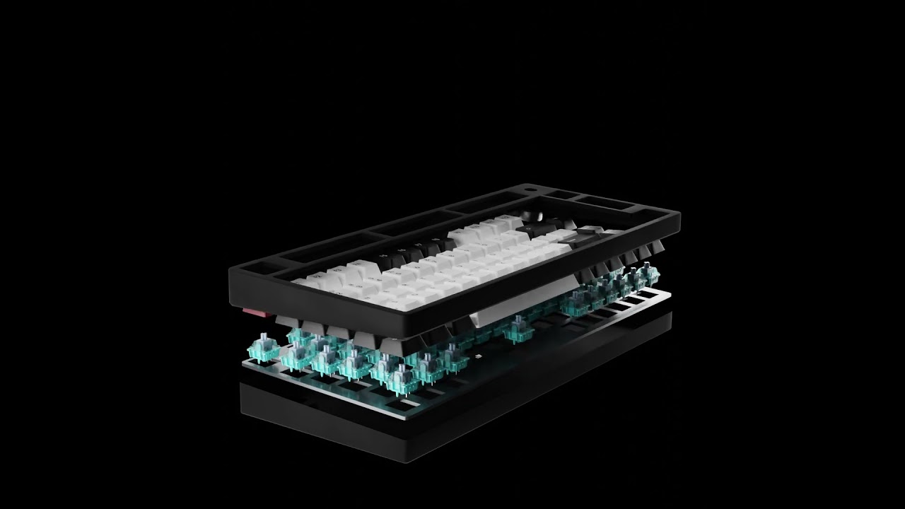 3D Animation Keyboard Vortex  #3danimation #blender3d #blendertutorial
