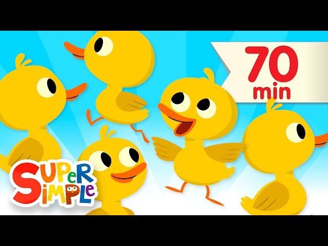 Five Little Ducks + More | Kids Songs and Nursery Rhymes | Super Simple Songs class=