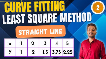Curve Fitting of Curve | Straight Line | Least Square Method | Example 2 | Engineering Mathematics |