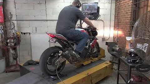 2018 Aprilia Tuono V4 1100rr on the dyno