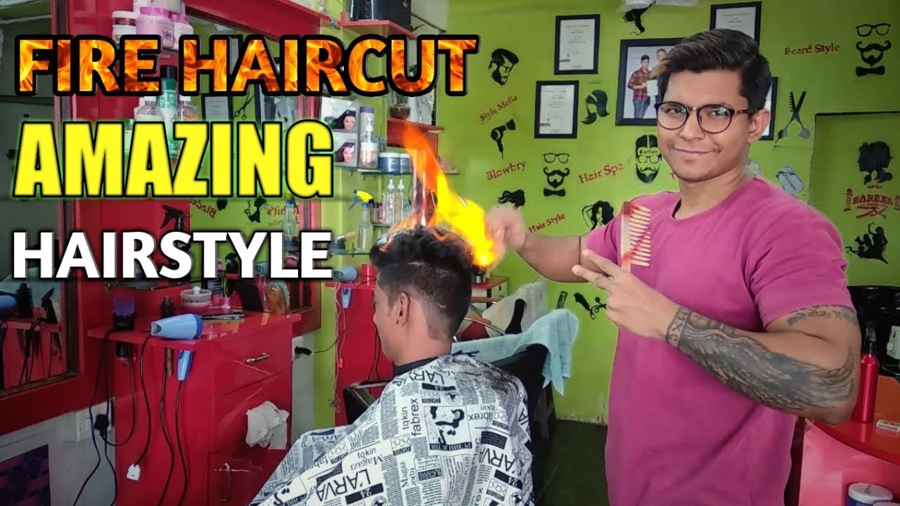 Headshave / Dandruff HeadClean Fire Haircut 🔥 Amazing Haircut 🔥