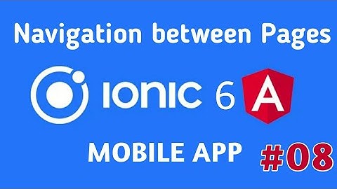 how to use navigation between  pages in ionic 6 | ionic 6 tutorials for beginners in hindi | ionic