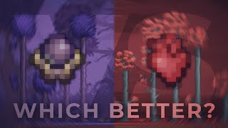 Corruption vs Crimson Comparison, Which One Is Better?  Terraria 1.4.4.9