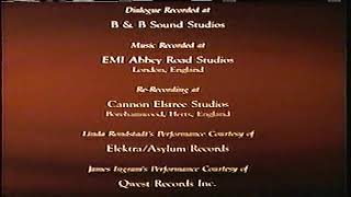 Closing To An American Tail 1998 Vhs