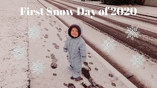 Toddler First Snow Day