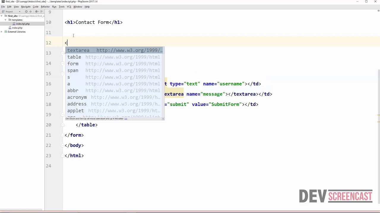 Processing Web Form with PHP - YouTube