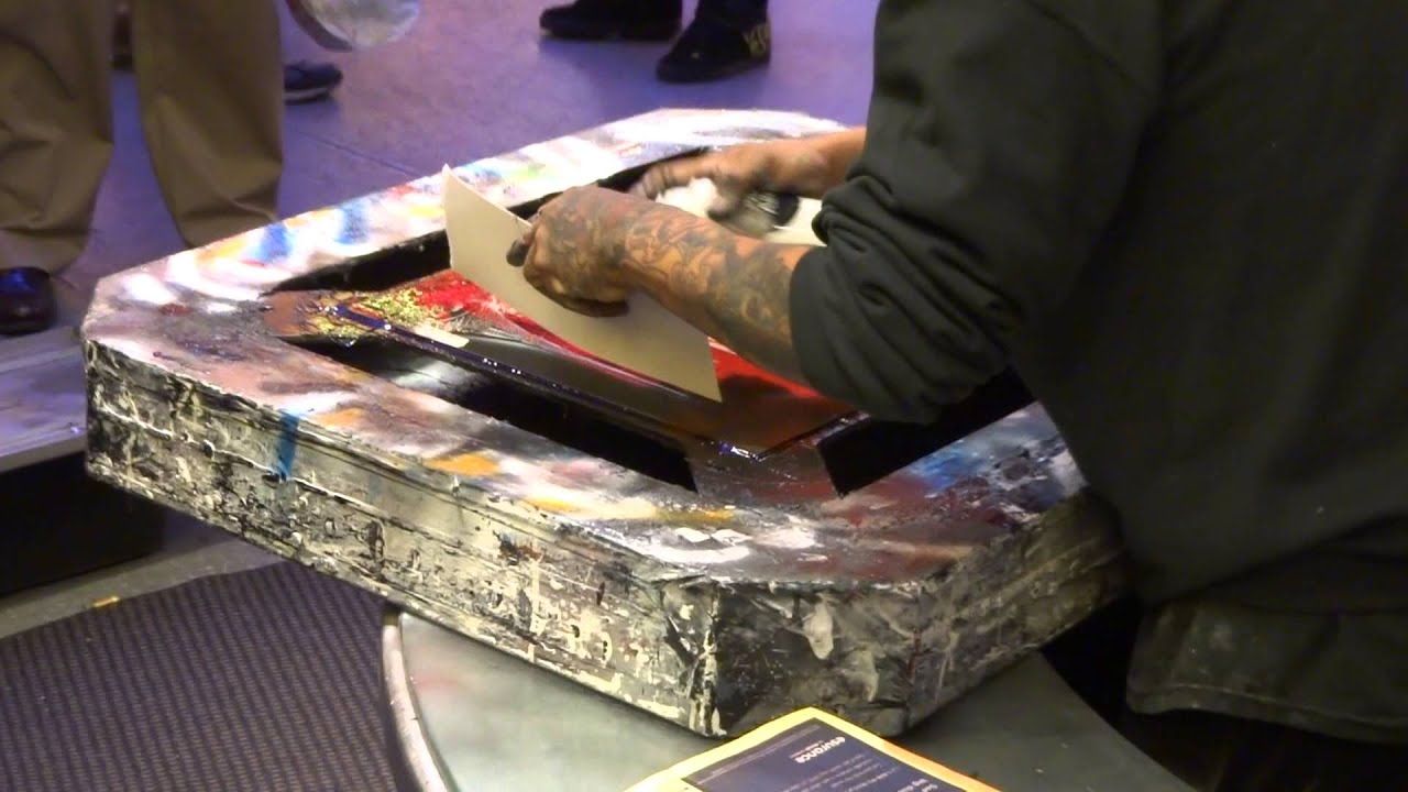 Tony Speed Spray Paint Artist, Las Vegas Freemont Street YouTube