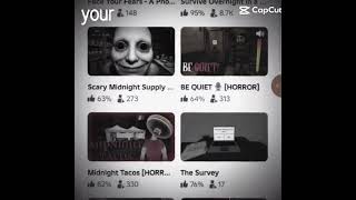 There are so many scary Games on Roblox!!!! Don't Play These!!!! 