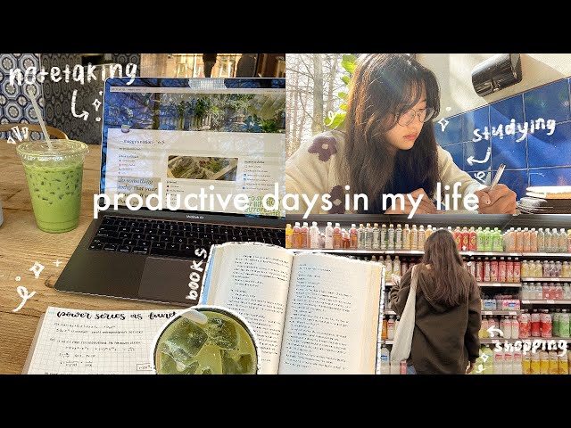 STUDY VLOG, VERY productive days in my life