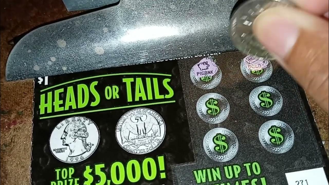 1 Heads Or Tails Scratch Off Ticket North Carolina Education
