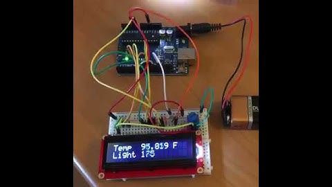 Arduino temp and light sensor