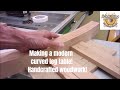 Handcrafting a Modern Curved Leg Table! Creative Woodworking! Handcrafting a Modern Curved Leg Table! Creative Woodworking!