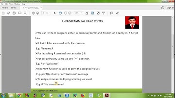R Programming Syntax