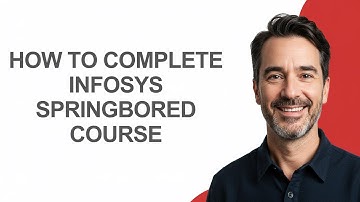How to Complete Infosys Springbored Course - KevinHowTo