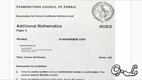 QUESTIONS VOTING-2024 Additional mathematics internal P2 G12 ECZ