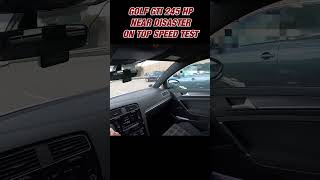 Autobahn Nightmare🎑: 240 km/h Crash Caught on GoPro! #golf #gti